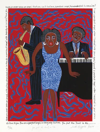 FAITH RINGGOLD (1934 -  ) Mama Can Sing: You Put the Devil in Me.